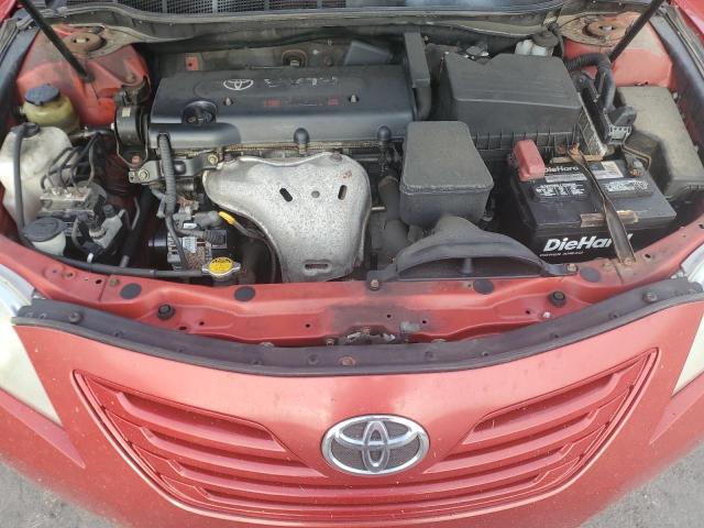 4T1BE46K27U076327 - 2007 TOYOTA CAMRY CE RED photo 11