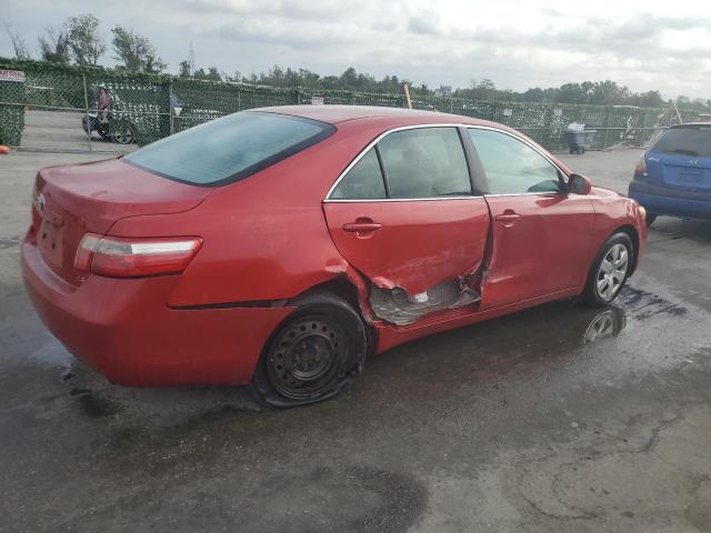 4T1BE46K27U076327 - 2007 TOYOTA CAMRY CE RED photo 3