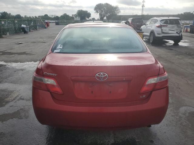 4T1BE46K27U076327 - 2007 TOYOTA CAMRY CE RED photo 6