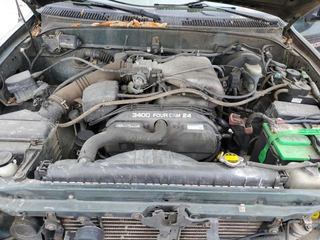 5TEWN72N41Z783712 - 2001 TOYOTA TACOMA XTRACAB GREEN photo 11