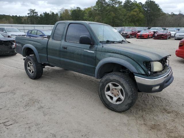 5TEWN72N41Z783712 - 2001 TOYOTA TACOMA XTRACAB GREEN photo 4