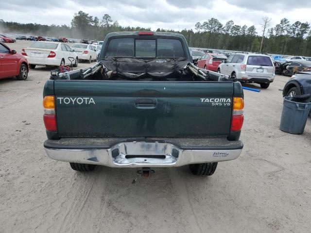 5TEWN72N41Z783712 - 2001 TOYOTA TACOMA XTRACAB GREEN photo 6