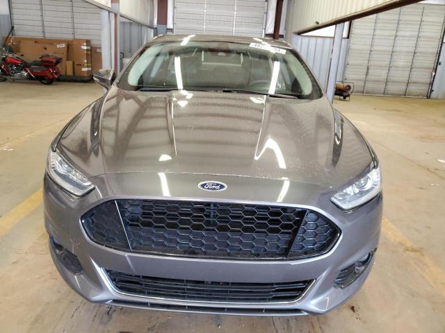 3FA6P0K92ER125936 - 2014 FORD FUSION TITANIUM GRAY photo 5