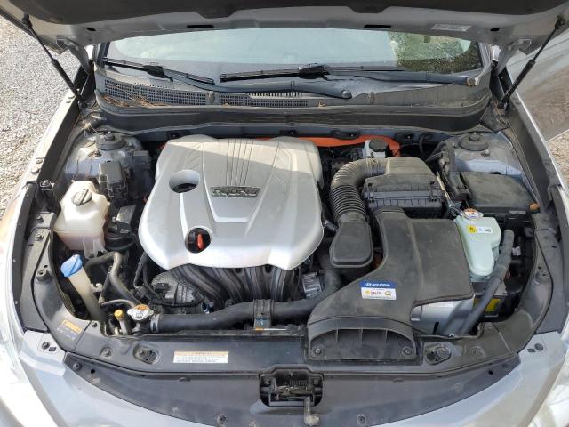 KMHEC4A48FA130466 - 2015 HYUNDAI SONATA HYBRID SILVER photo 11