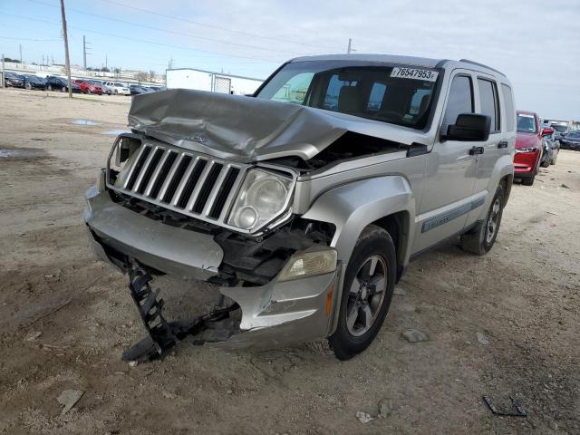 1J8GP28K98W170564 - 2008 JEEP LIBERTY SPORT SILVER photo 1