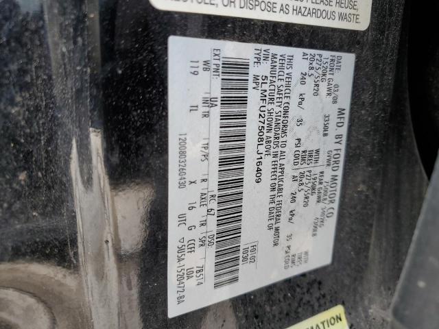 5LMFU27508LJ16409 - 2008 LINCOLN NAVIGATOR შავი ფოტო 13