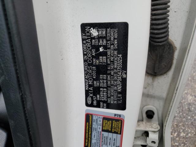 KNDJP3A54J7553254 - 2018 KIA SOUL + WHITE photo 12