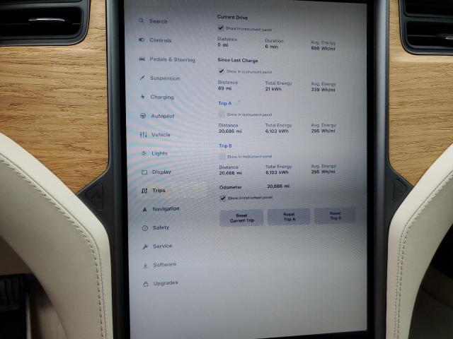 5YJSA1E25LF369772 - 2020 TESLA MODEL S Boz foto 9