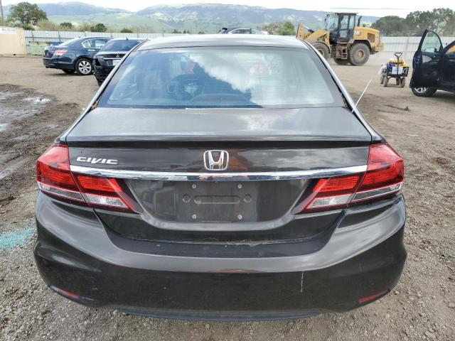 19XFB2F58DE204447 - 2013 HONDA CIVIC LX BROWN photo 6