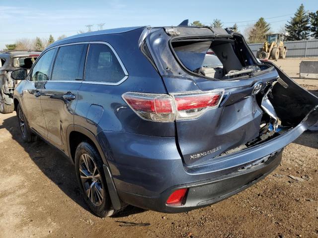 5TDJKRFH1GS227740 - 2016 TOYOTA HIGHLANDER XLE Boz foto 2