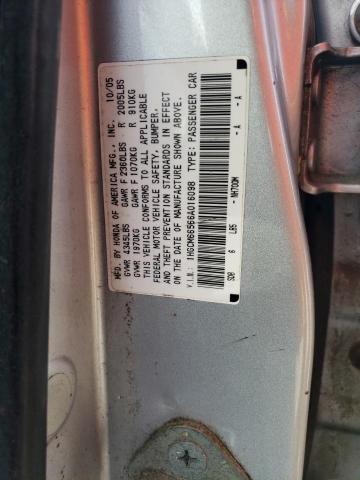 1HGCM66566A016098 - 2006 HONDA ACCORD EX SILVER photo 12