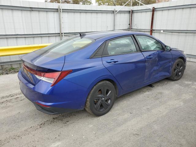 5NPLM4AG7MH052190 - 2021 HYUNDAI ELANTRA SEL BLUE photo 3