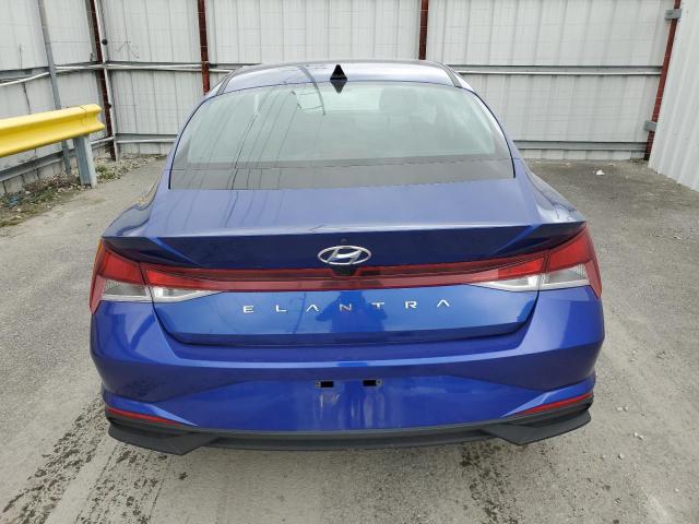 5NPLM4AG7MH052190 - 2021 HYUNDAI ELANTRA SEL BLUE photo 6