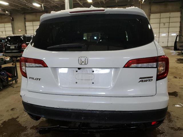 5FNYF6H24NB053092 - 2022 HONDA PILOT SE WHITE photo 6