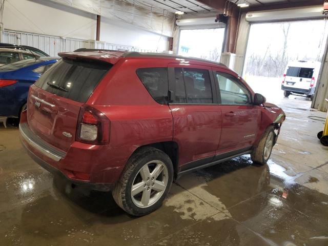 1C4NJCEA2ED680831 - 2014 JEEP COMPASS LATITUDE RED photo 3