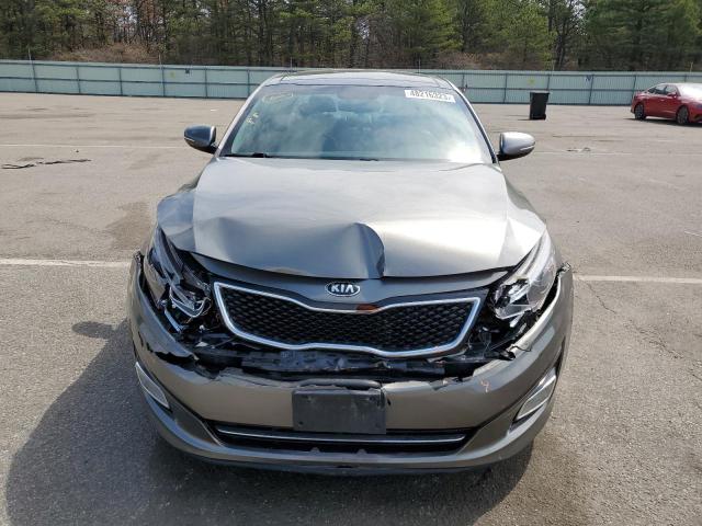 5XXGR4A64FG402822 - 2015 KIA OPTIMA SX GRAY photo 5