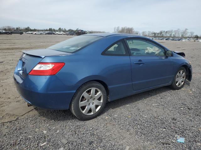 2HGFG12617H556774 - 2007 HONDA CIVIC LX BLUE photo 3