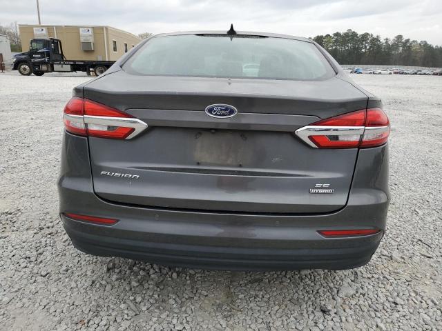 3FA6P0LU8LR119221 - 2020 FORD FUSION SE CHARCOAL photo 6