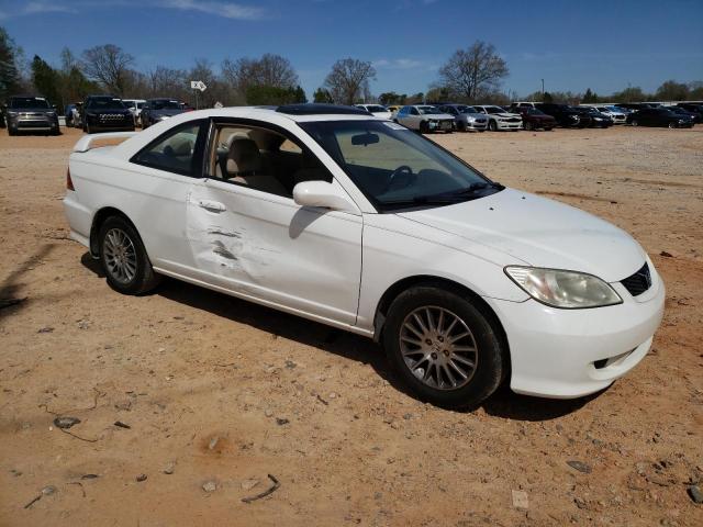 1HGEM22935L011745 - 2005 HONDA CIVIC EX WHITE photo 4