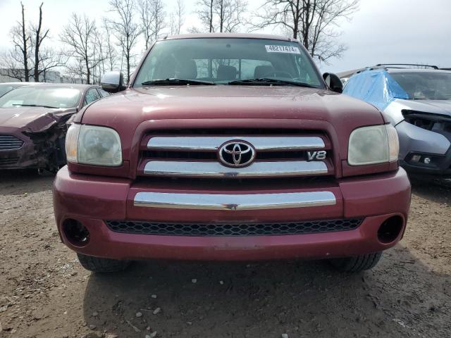 5TBBT44185S472695 - 2005 TOYOTA TUNDRA ACCESS CAB SR5 MAROON photo 5