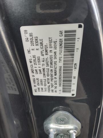 1HGCS22829A009944 - 2009 HONDA ACCORD EXL GRAY photo 12