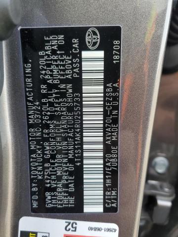 4T1S11AK4RU255733 - 2024 TOYOTA CAMRY SE NIGHT SHADE GRAY photo 13