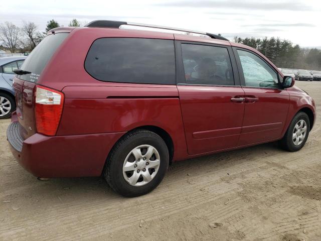 KNDMB233596298424 - 2009 KIA SEDONA EX RED photo 3