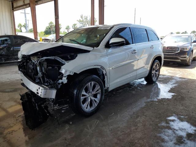 5TDKKRFH6FS101991 - 2015 TOYOTA HIGHLANDER XLE WHITE photo 1