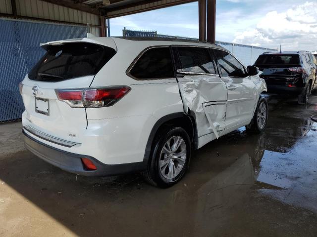 5TDKKRFH6FS101991 - 2015 TOYOTA HIGHLANDER XLE WHITE photo 3