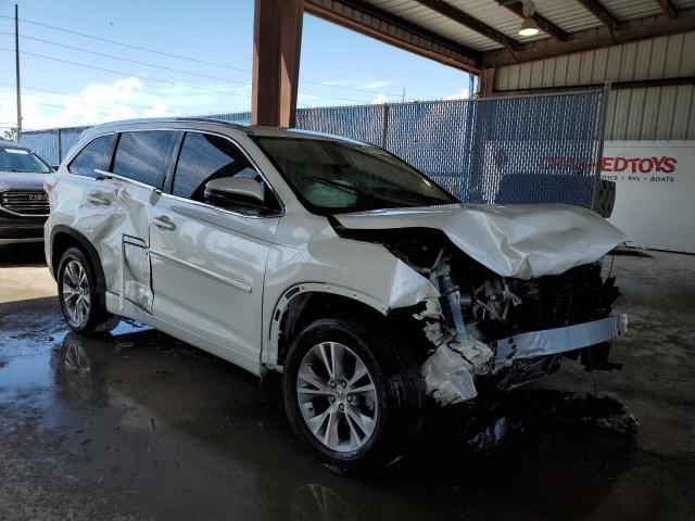 5TDKKRFH6FS101991 - 2015 TOYOTA HIGHLANDER XLE WHITE photo 4