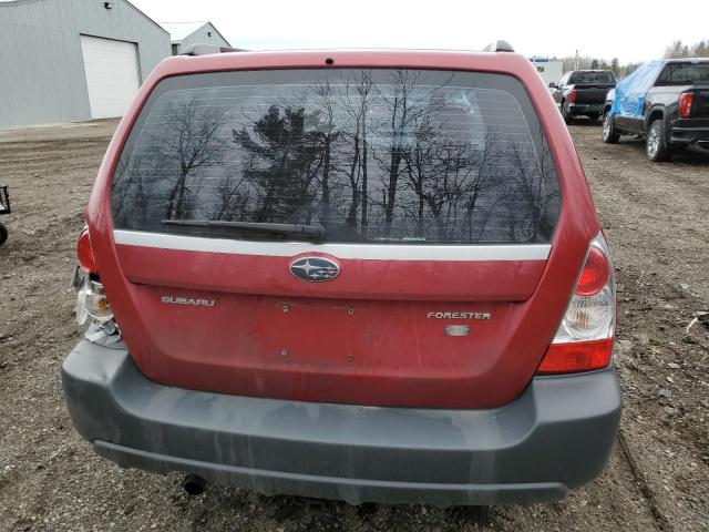 JF1SG63628H729949 - 2008 SUBARU FORESTER 2.5X RED photo 6