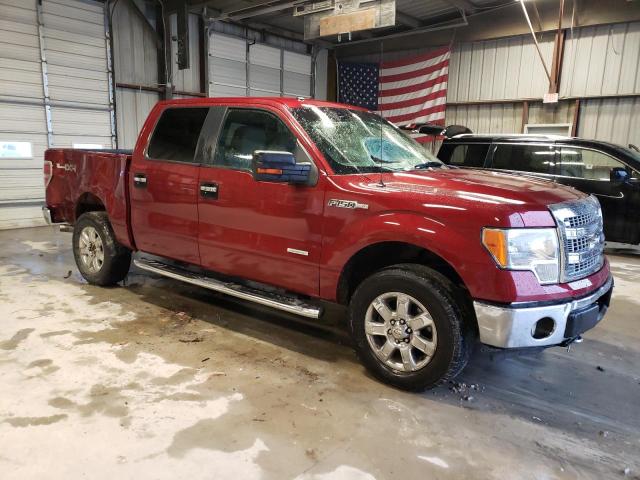 1FTFW1ETXDFA04982 - 2013 FORD F150 SUPERCREW RED photo 4