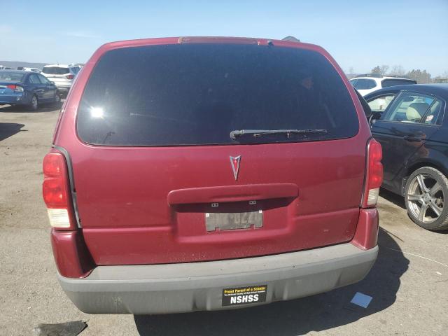 1GMDV03L75D180016 - 2005 PONTIAC MONTANA SV6 MAROON photo 6