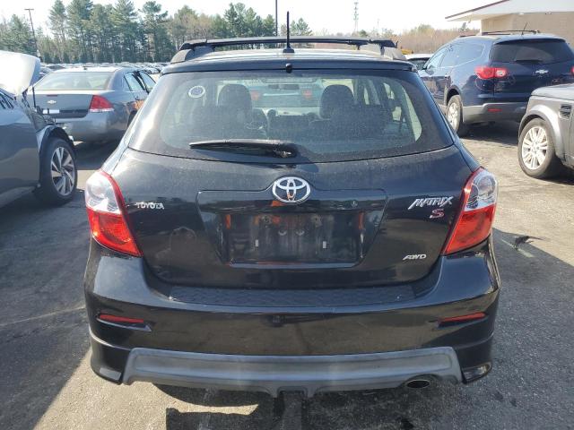 2T1LE4EE1AC013583 - 2010 TOYOTA MATRIX S BLACK photo 6