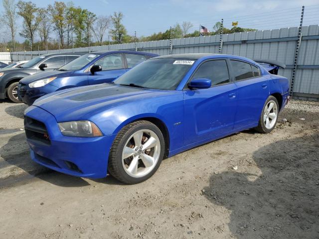 2C3CDXCT5DH717595 - 2013 DODGE CHARGER R/T BLUE photo 1