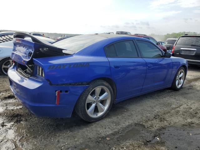 2C3CDXCT5DH717595 - 2013 DODGE CHARGER R/T BLUE photo 3