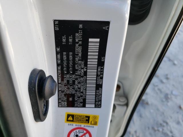 5TDJKRFH2GS311159 - 2016 TOYOTA HIGHLANDER XLE 白色 照片 14