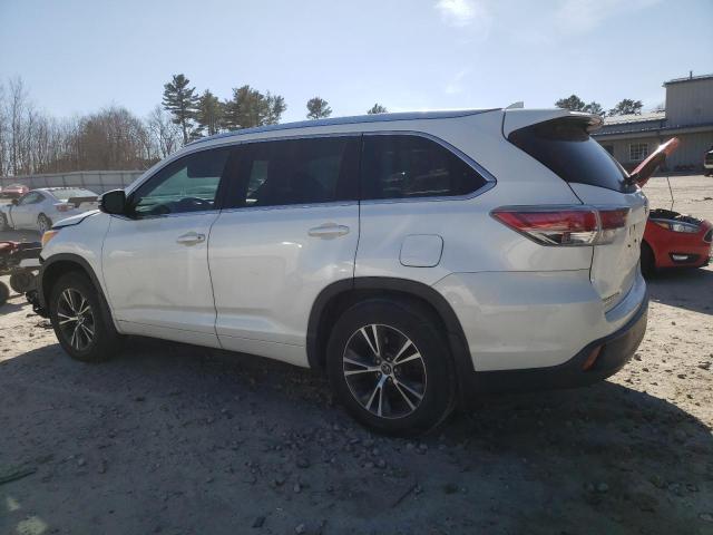 5TDJKRFH2GS311159 - 2016 TOYOTA HIGHLANDER XLE 白色 照片 2