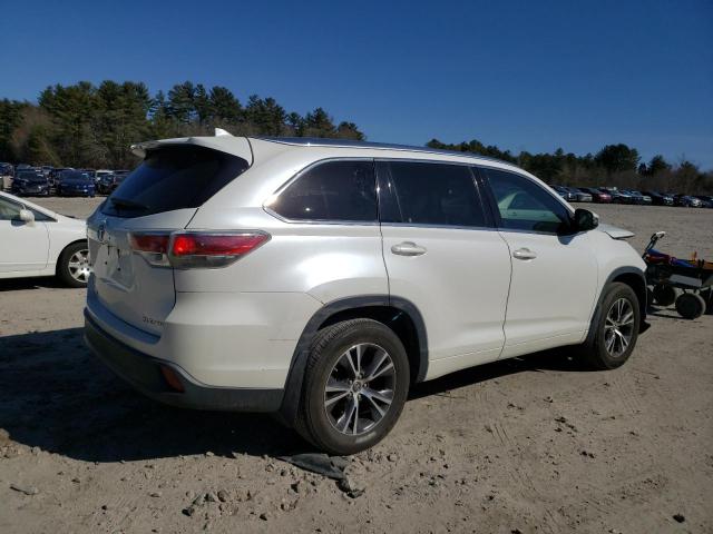 5TDJKRFH2GS311159 - 2016 TOYOTA HIGHLANDER XLE 白色 照片 3