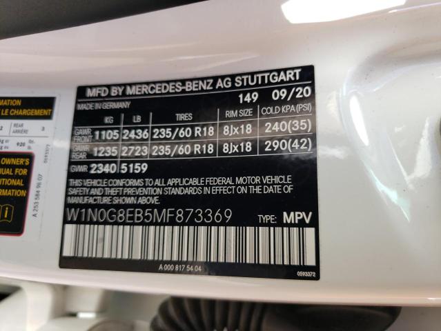 W1N0G8EB5MF873369 - 2021 MERCEDES-BENZ GLC 300 4MATIC WHITE photo 14