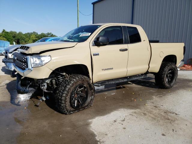 5TFRY5F10JX236069 - 2018 TOYOTA TUNDRA DOUBLE CAB SR/SR5 TAN photo 1