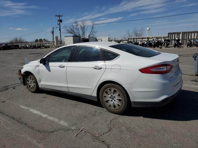 1FA6P0G75E5393941 - 2014 FORD FUSION S WHITE photo 2