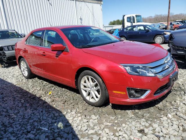 3FAHP0JG3BR240677 - 2011 FORD FUSION SEL RED photo 4