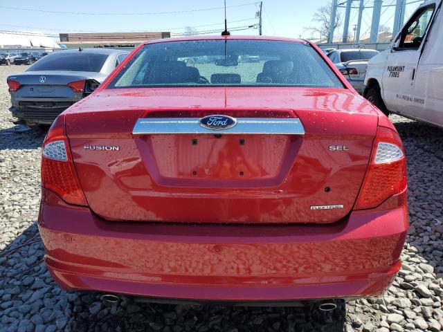 3FAHP0JG3BR240677 - 2011 FORD FUSION SEL RED photo 6