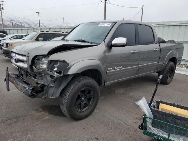 5TBDT44166S541958 - 2006 TOYOTA TUNDRA DOUBLE CAB SR5 GRAY photo 1