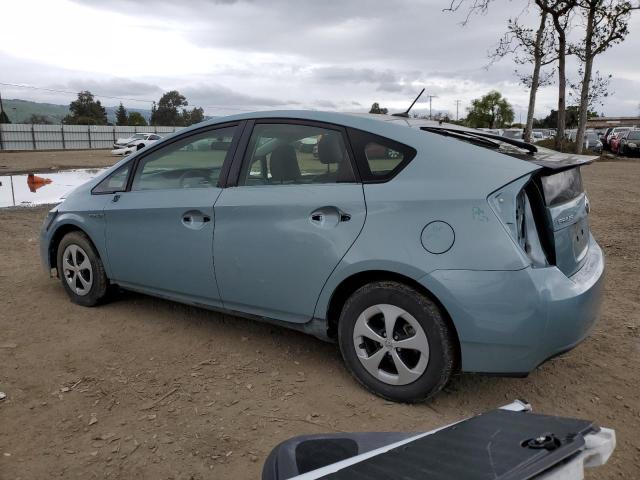 JTDKN3DU6E1759097 - 2014 TOYOTA PRIUS TEAL photo 2