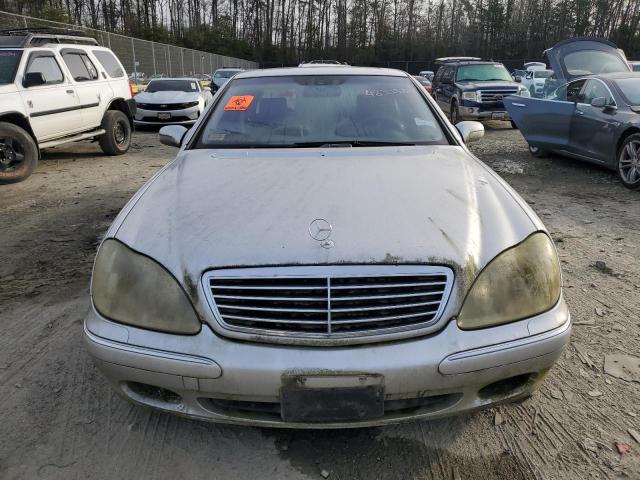 WDBNG70JX2A217974 - 2002 MERCEDES-BENZ S 430 SILVER photo 5