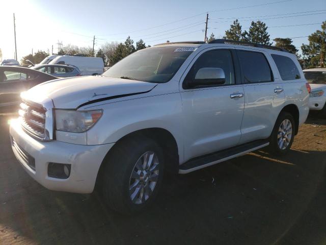 5TDDW5G1XDS088473 - 2013 TOYOTA SEQUOIA PLATINUM WHITE photo 1