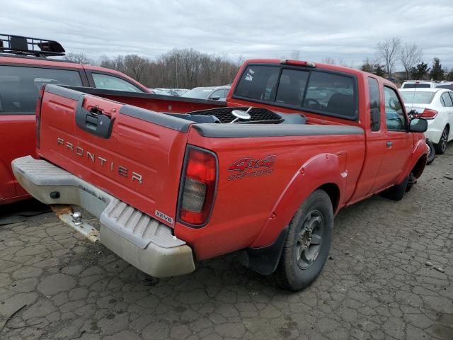 1N6ED26Y44C441196 - 2004 NISSAN FRONTIER KING CAB XE V6 RED photo 3