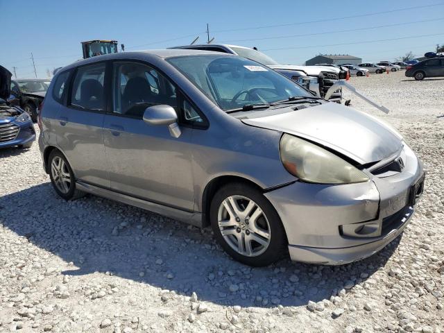 JHMGD38637S041653 - 2007 HONDA FIT S ნაცრისფერი ფოტო 4